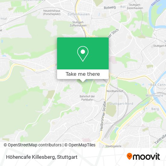 Höhencafe Killesberg map