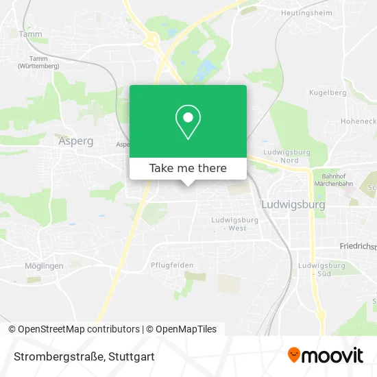 Карта Strombergstraße