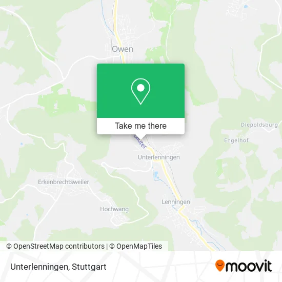 Карта Unterlenningen