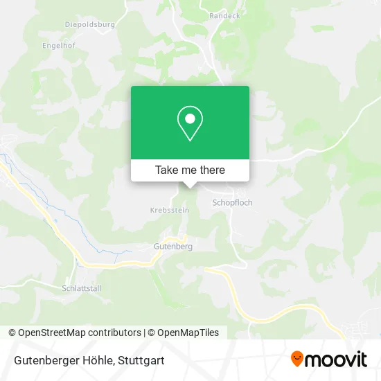Карта Gutenberger Höhle