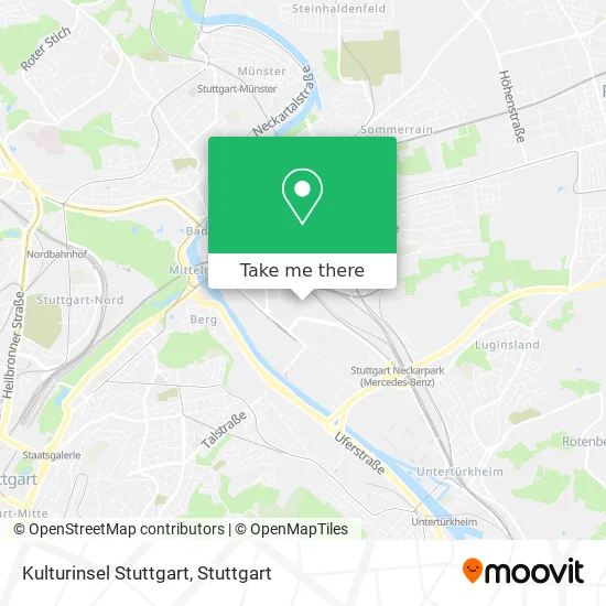 Карта Kulturinsel Stuttgart