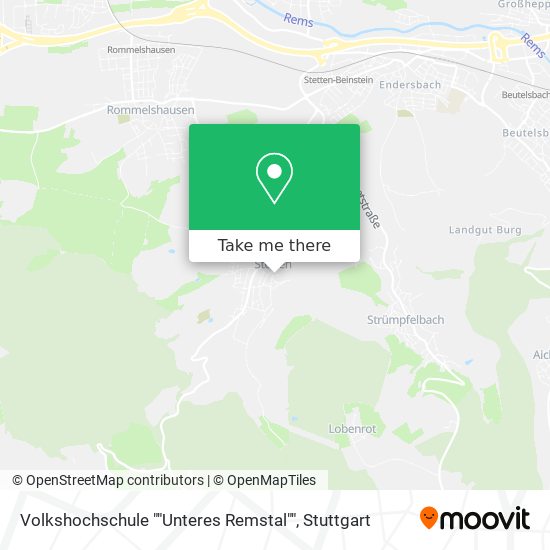 Volkshochschule ""Unteres Remstal"" map