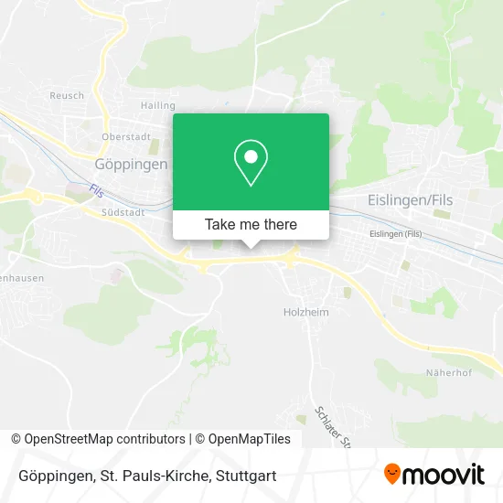 Карта Göppingen, St. Pauls-Kirche