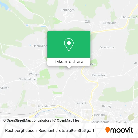 Карта Rechberghausen, Reichenhardtstraße