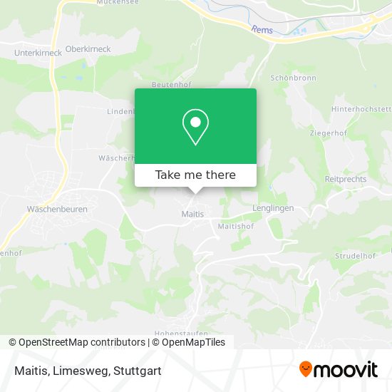 Maitis, Limesweg map