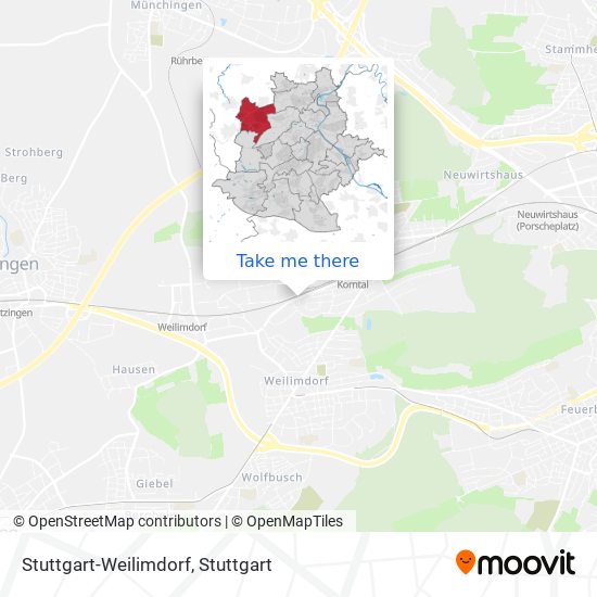 Stuttgart-Weilimdorf map