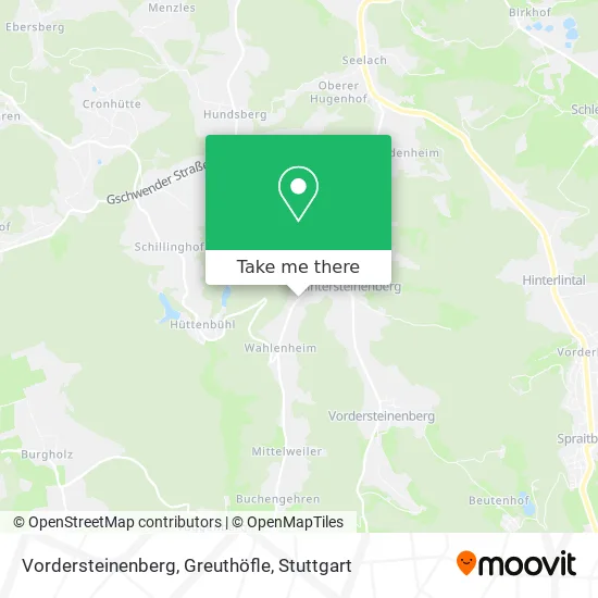 Карта Vordersteinenberg, Greuthöfle
