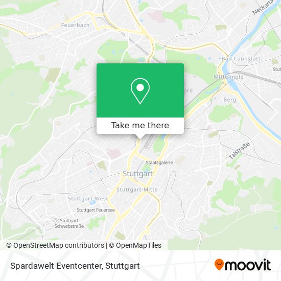 Spardawelt Eventcenter map