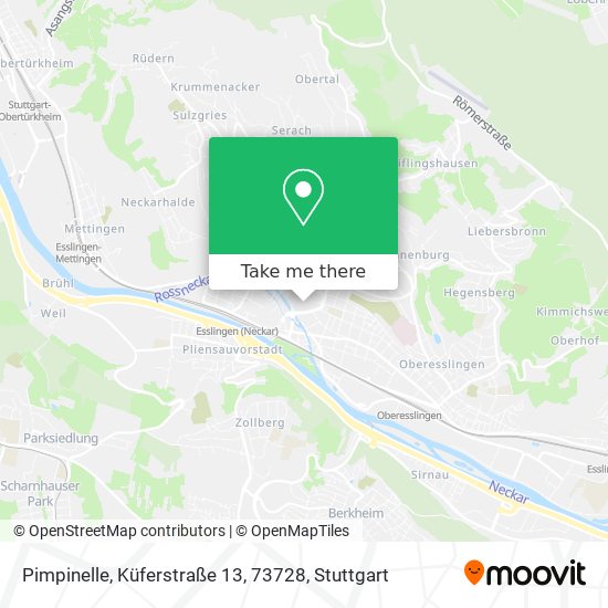 Карта Pimpinelle, Küferstraße 13, 73728