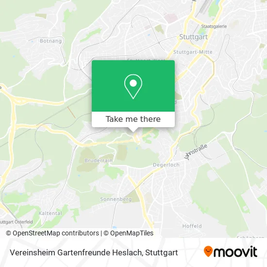 Карта Vereinsheim Gartenfreunde Heslach