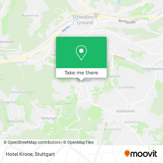 Hotel Krone map