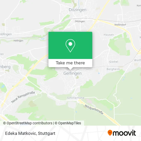 Карта Edeka Matkovic