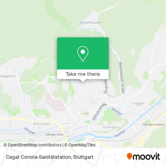 Cegat Corona-Sanitätstation map