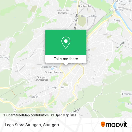Карта Lego Store Stuttgart