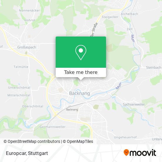 Europcar map