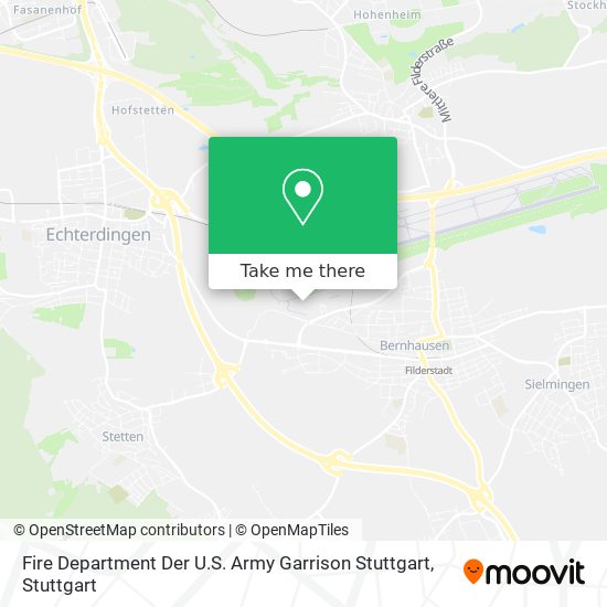 Fire Department Der U.S. Army Garrison Stuttgart map