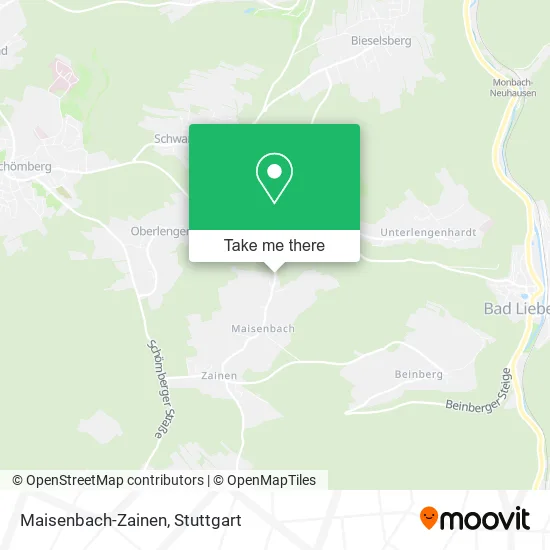 Карта Maisenbach-Zainen