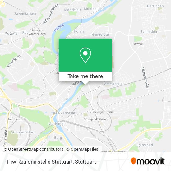 Thw Regionalstelle Stuttgart map