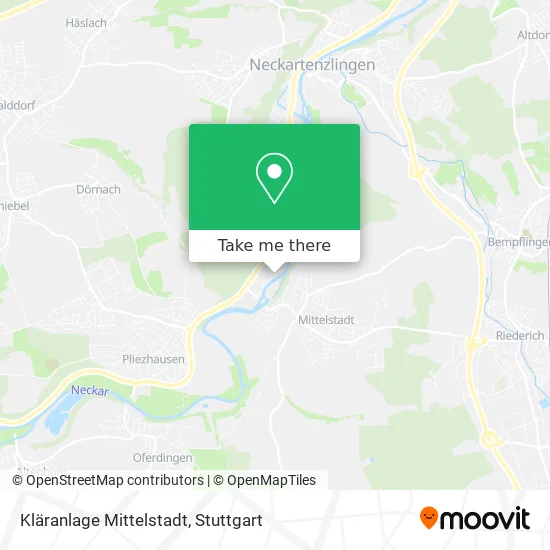 Карта Kläranlage Mittelstadt