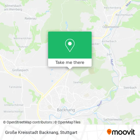 Карта Große Kreisstadt Backnang