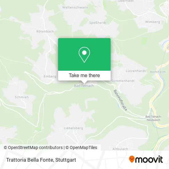 Карта Trattoria Bella Fonte