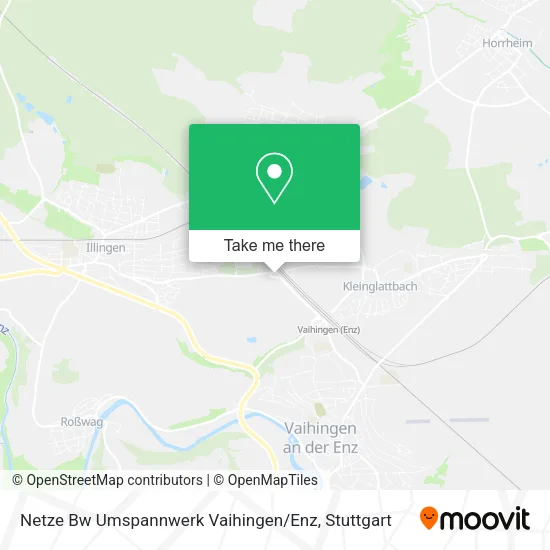 Карта Netze Bw Umspannwerk Vaihingen / Enz