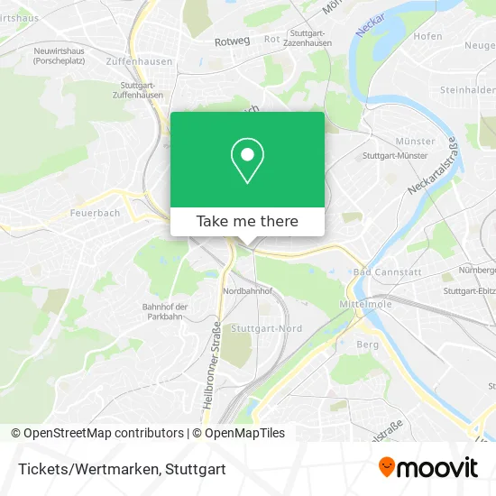 Карта Tickets/Wertmarken