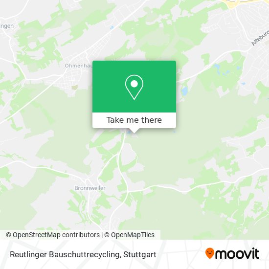 Reutlinger Bauschuttrecycling map