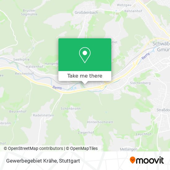 Gewerbegebiet Krähe map