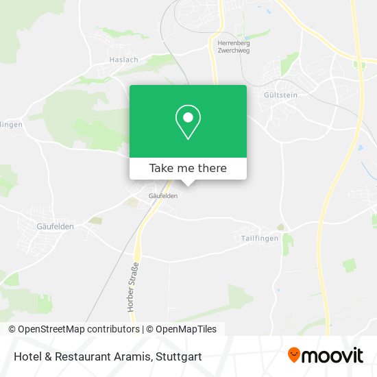 Hotel & Restaurant Aramis map