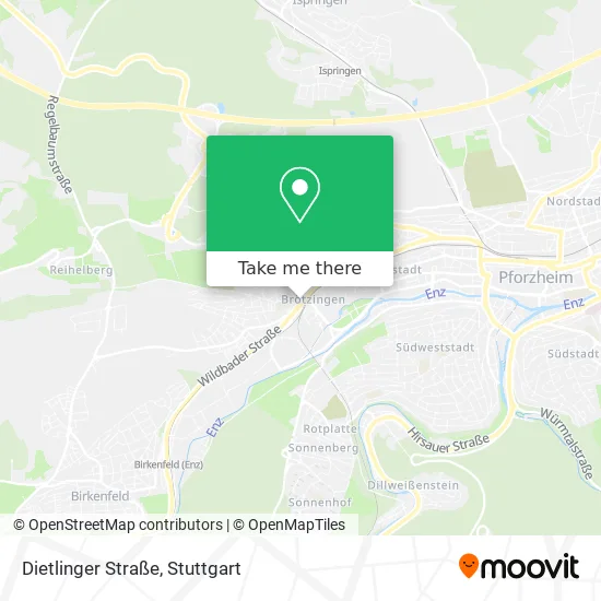 Карта Dietlinger Straße