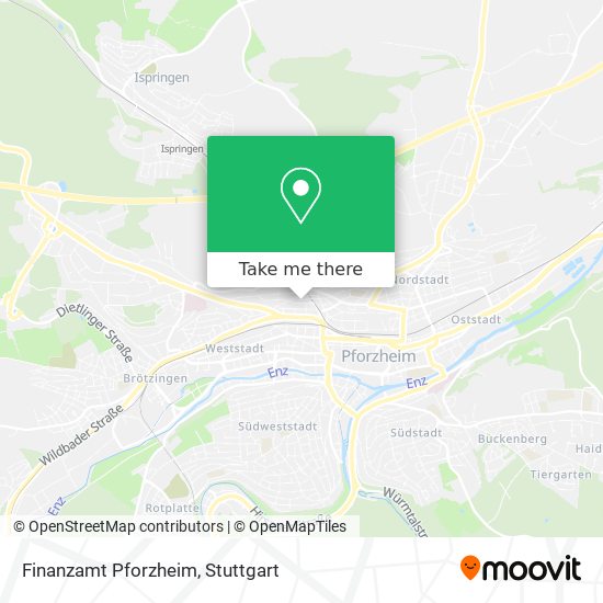 Finanzamt Pforzheim map