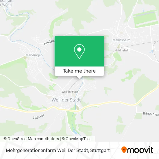 Карта Mehrgenerationenfarm Weil Der Stadt