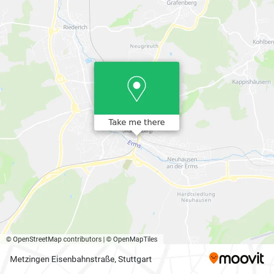 Карта Metzingen Eisenbahnstraße