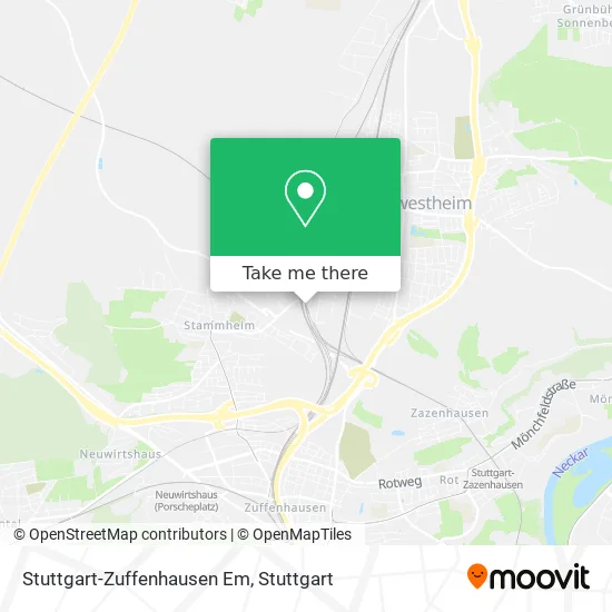 Карта Stuttgart-Zuffenhausen Em