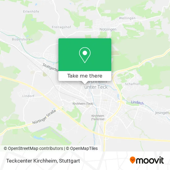 Карта Teckcenter Kirchheim