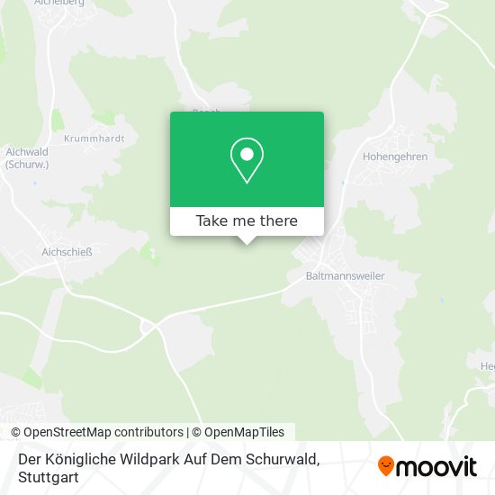 Der Königliche Wildpark Auf Dem Schurwald map
