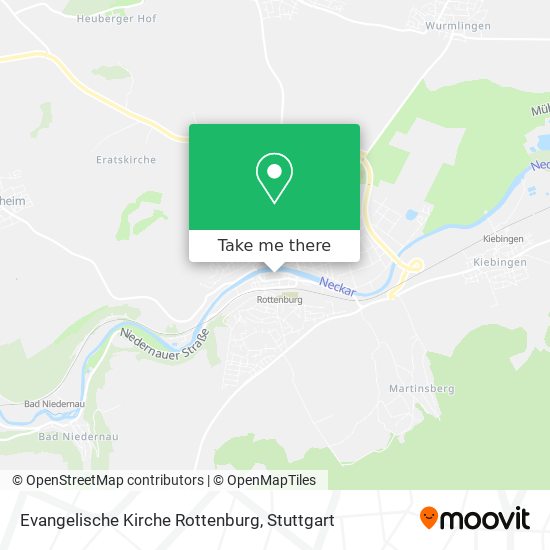 Evangelische Kirche Rottenburg map