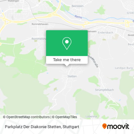 Карта Parkplatz Der Diakonie Stetten