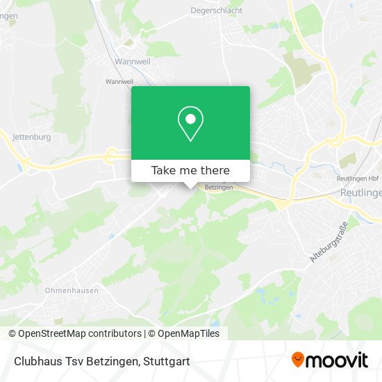 Clubhaus Tsv Betzingen map