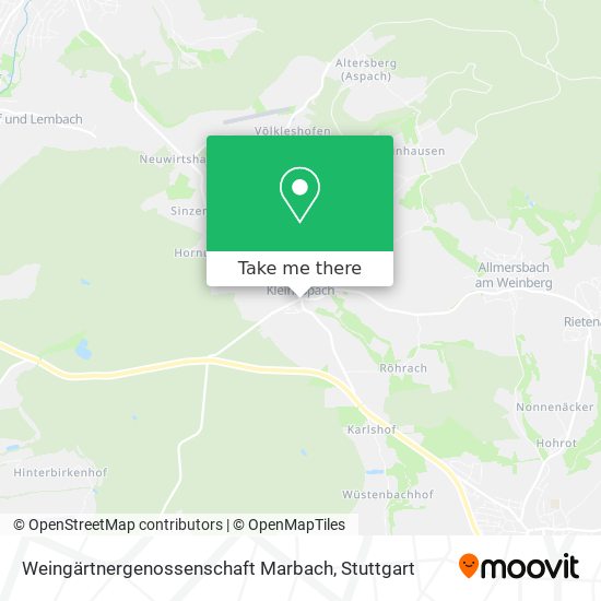 Карта Weingärtnergenossenschaft Marbach