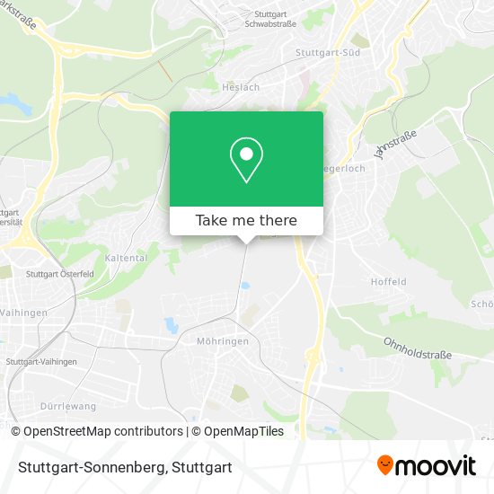 Stuttgart-Sonnenberg map