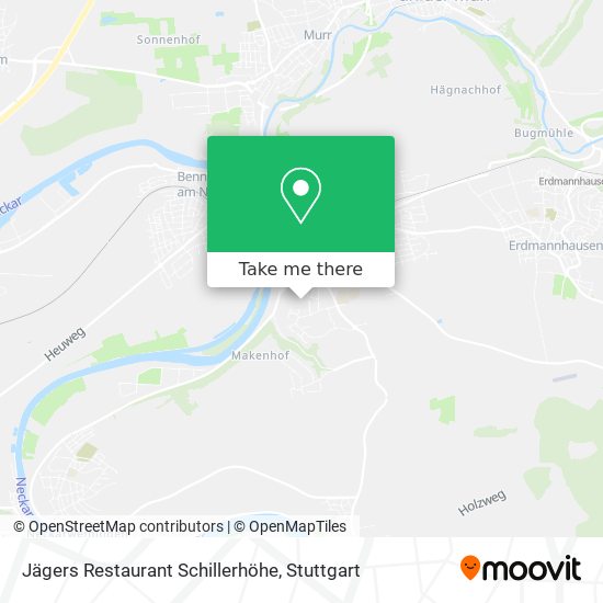 Jägers Restaurant Schillerhöhe map