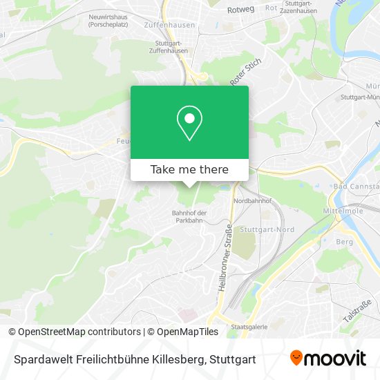 Карта Spardawelt Freilichtbühne Killesberg