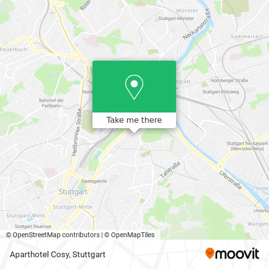 Карта Aparthotel Cosy