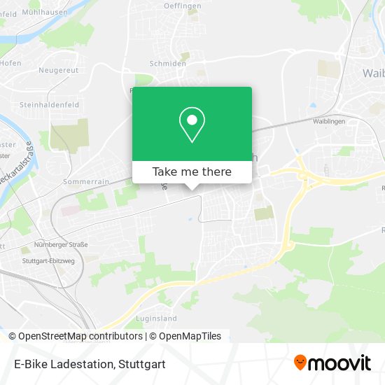 E-Bike Ladestation map