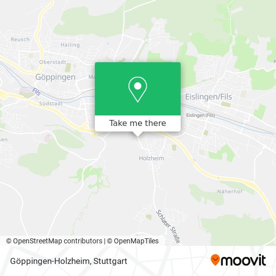 Göppingen-Holzheim map