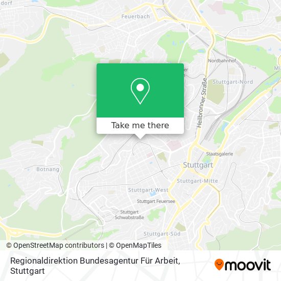 Regionaldirektion Bundesagentur Für Arbeit map