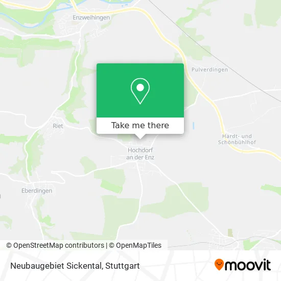 Карта Neubaugebiet Sickental