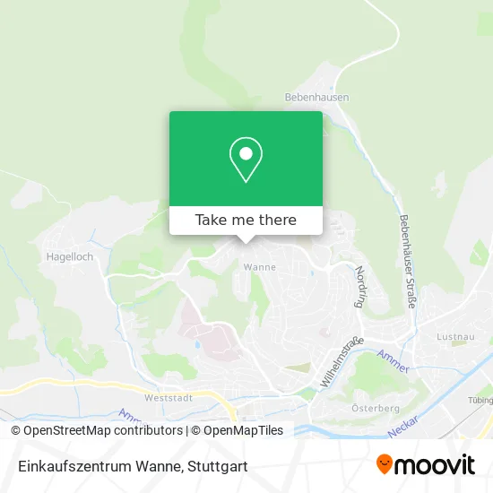 Карта Einkaufszentrum Wanne